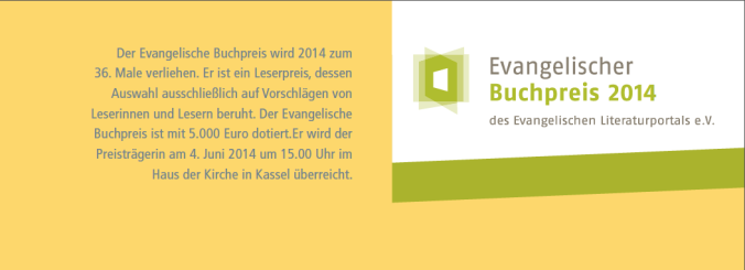 Evangelischer BUchpreis 2014_Einführung